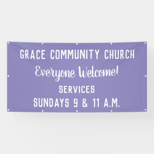 Aangepaste kerkbanner spandoek (Horizontaal)