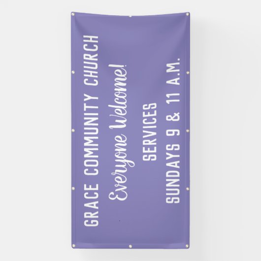 Aangepaste kerkbanner spandoek (Verticaal)