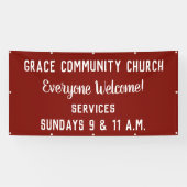 Aangepaste kerkbanner spandoek (Horizontaal)