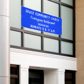 Aangepaste kerkbanner spandoek (Buitenkant Gebouw)