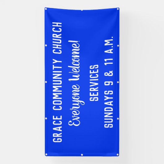 Aangepaste kerkbanner spandoek (Verticaal)