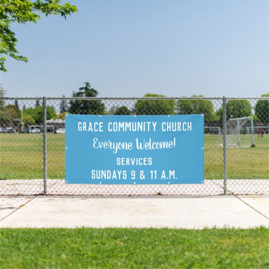 Aangepaste kerkbanner spandoek (Insitu)
