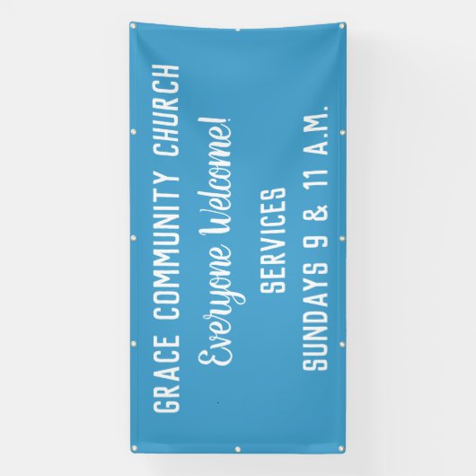 Aangepaste kerkbanner spandoek (Verticaal)
