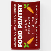 Aangepaste kerkbanner voor voedselbank spandoek (Verticaal)