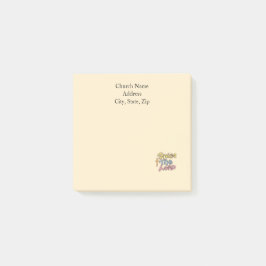 Aangepaste kerkgrafiek 'Prijs de HEER' Post-it® Notes