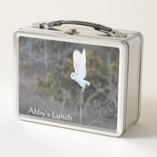 Aangepaste Kerkuil Natuurfotografie Lunchbox