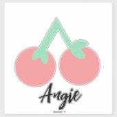 Aangepaste kers naam sticker (Vel)