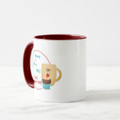 Aangepaste kersen cupcake Koffie Mok (Voorkant links)