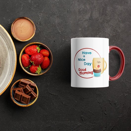 Aangepaste kersen cupcake Koffie Mok