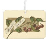 Aangepaste  kersen Retro Fruit Old School Luchtverfrisser (Achterkant)
