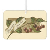 Aangepaste kersen Retro Fruit Old School Luchtverfrisser (Voorkant)