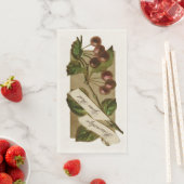 Aangepaste  kersen Retro Fruit Old School Servet (Insitu)