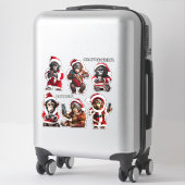 Aangepaste Kerst Aap Primate Ape Grappig Bel me Sticker (Koffer)