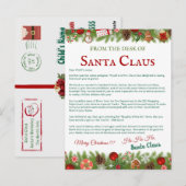 Aangepaste kerst Briefkaart van Santa | personalis (Voorkant / Achterkant)