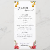 Aangepaste kerst bruiloft menu (Voorkant)