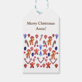 Aangepaste kerst cadeaulabel (Voorkant)