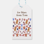 Aangepaste kerst cadeaulabel (Achterkant)