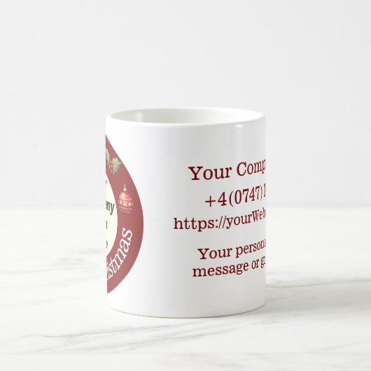 Aangepaste Kerst Corporate Promotionele Mok (Center)