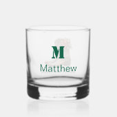 Aangepaste Kerst Cowboy Laarzen Whisky Glas (Achterkant)