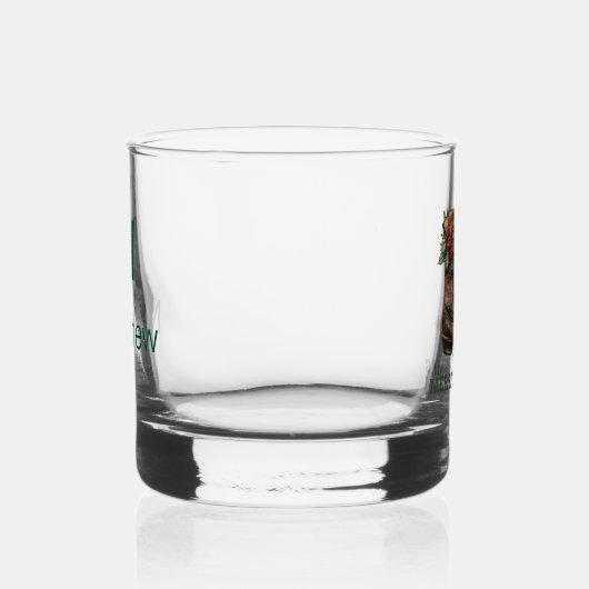 Aangepaste Kerst Cowboy Laarzen Whisky Glas (Rechts)