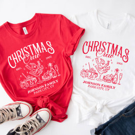 Aangepaste Kerst Crew Matching Familie Groep T-shirt