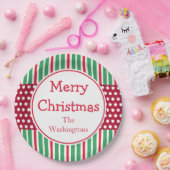 Aangepaste Kerst Dinner Party Paper Borden Papieren Bordje (Feest)