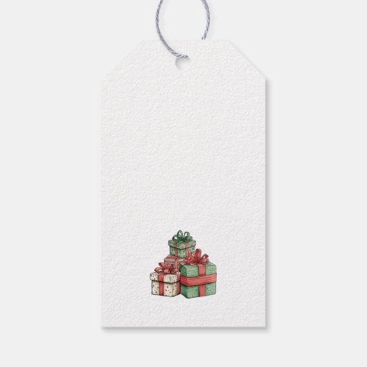 Aangepaste Kerst Elf Business Vakantie Cadeaulabel (Achterkant)