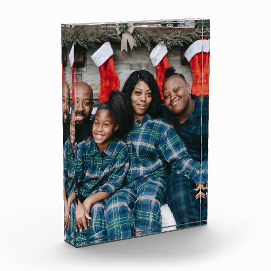 Aangepaste kerst familie vakantie foto (Links)