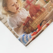Aangepaste Kerst Feestdagen Kinder Foto's voor Oma Fleece Deken (Hoek)