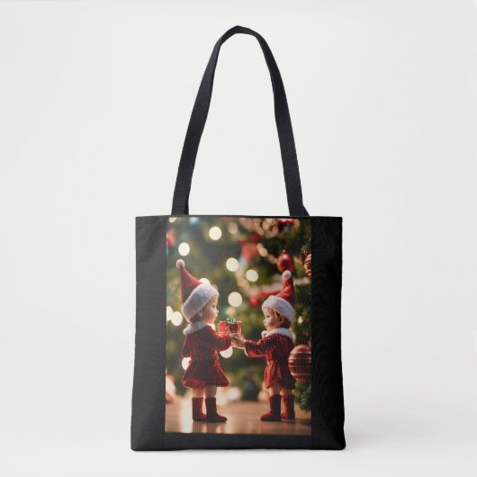 Aangepaste kerst foto design tas (Voorkant)
