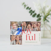 Aangepaste kerst fotokaart Xmas vakantie Briefkaar Feestdagenkaart (Staand voorkant)