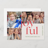 Aangepaste kerst fotokaart Xmas vakantie Briefkaar Feestdagenkaart (Voorkant / Achterkant)