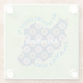 Aangepaste Kerst Gelijkheid Bulk Gifts voor Colleg Glazen Onderzetter (Achterkant)