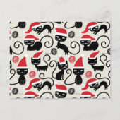 Aangepaste Kerst Gift Katten Feestdagenkaart (Voorkant)