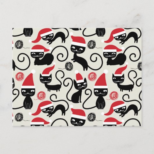 Aangepaste Kerst Gift Katten Feestdagenkaart (Voorkant)