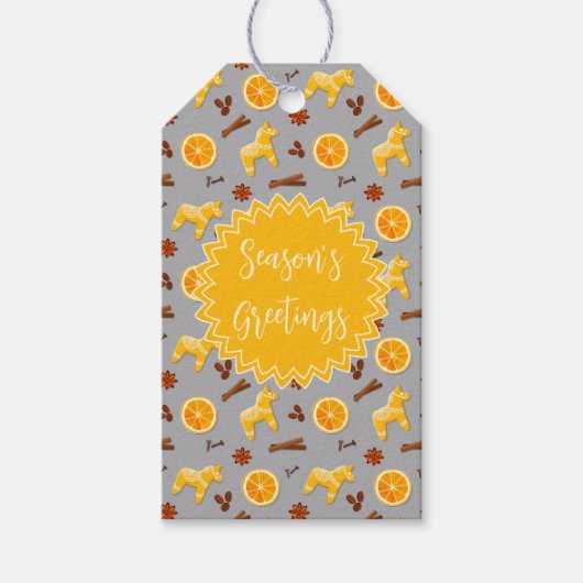 Aangepaste Kerst Gingerbread Cadeaulabel (Voorkant)