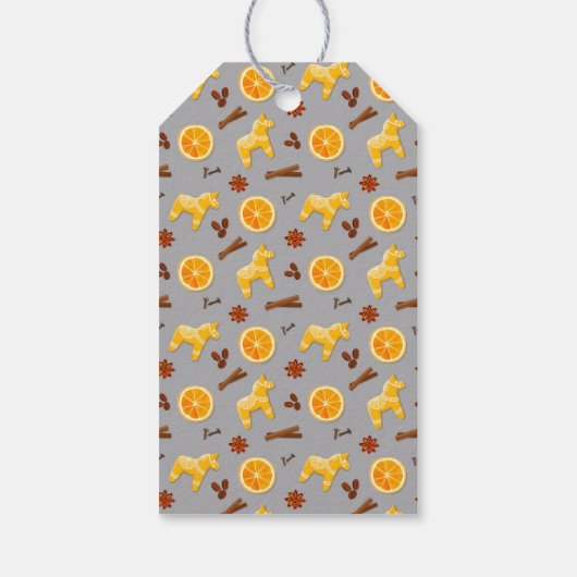 Aangepaste Kerst Gingerbread Cadeaulabel (Achterkant)