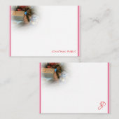 Aangepaste Kerst Hand Script Monogram Sjabloon (Voorkant / Achterkant)