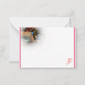 Aangepaste Kerst Hand Script Monogram Sjabloon (Achterkant)