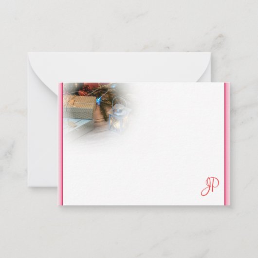 Aangepaste Kerst Handgeschreven Monogram Sjabloon (Achterkant)