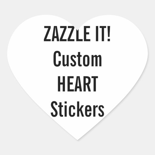 Aangepaste Kerst HART Stickers Blank Sjabloon (Voorkant)