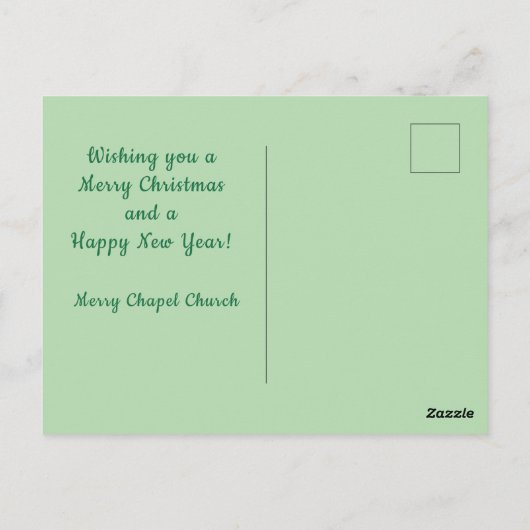 Aangepaste kerst Holly Briefkaarten (Achterkant)