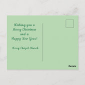Aangepaste kerst hulst ansichtkaarten briefkaart (Achterkant)