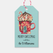 Aangepaste Kerst Ice Cream Snoep House Gift Labels Cadeaulabel (Voorkant)