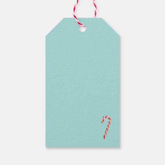 Aangepaste Kerst Ice Cream Snoep House Gift Labels Cadeaulabel (Achterkant)