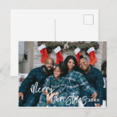 Aangepaste kerst Kaarten, familie foto vakantie ka Feestdagenkaart (Voorkant / Achterkant)
