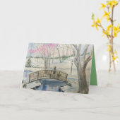 Aangepaste kerst Kaarten met Greenwich, Ct. (Gele Bloem)