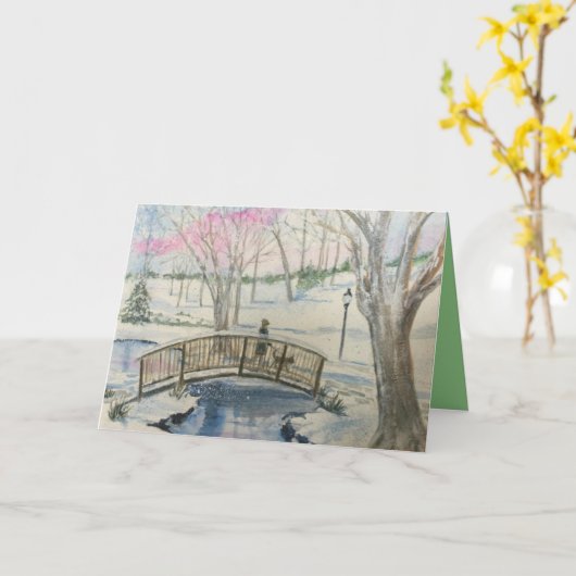 Aangepaste kerst Kaarten met Greenwich, Ct. (Gele Bloem)