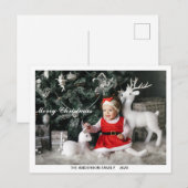 Aangepaste kerst Kaarten, Schattigee gepersonalise Briefkaart (Voorkant / Achterkant)