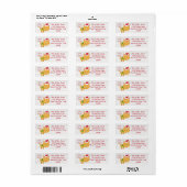 Aangepaste kerst kat retour adres labels (Full Sheet)